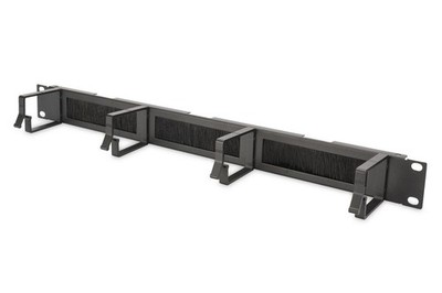 Digitus DN-97663 1U cable management panel  with brush entries 4x aluminum r ~E~