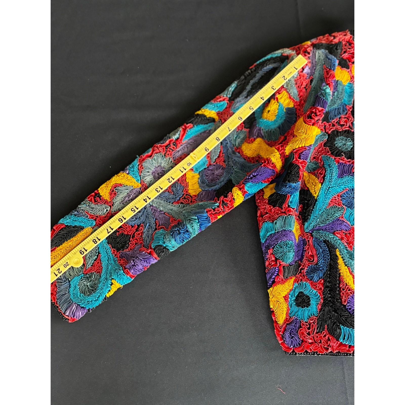 Vintage Cache Silk Art Jacket - image 7