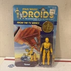 Star Wars Vintage Droids C-3PO MOC ON Card & POTF Last 17 Luke MOC