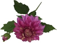 Artplants KüNstliche Dahlie Wernyt, Violett, 45Cm