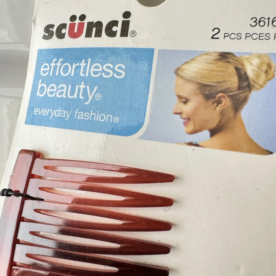 SCUNCI Effortless Beauty Upzing Beaded Double Combs Slide Stretch Lot - Image 3 of 4