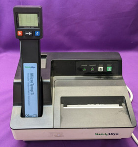 Welch Allyn MICROTYMP 3 23650 Tympanometer w/ Printer / Charger & Battery