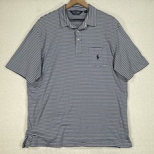Polo Golf Ralph Lauren Polo Shirt XL Short Sleeve Striped Pima Cotton Pocket