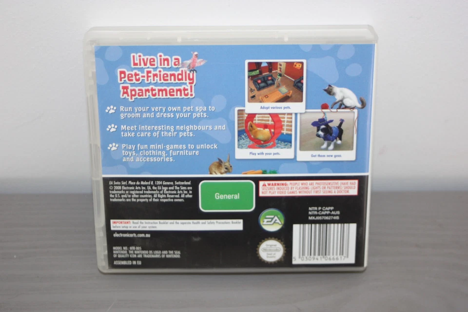 The Sims 2: Apartment Pets - Nintendo DS - Game + Manual - Image 2 of 4
