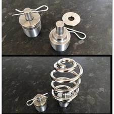 7/8" Weld on Spring Mounts for Solo Seat Harley Bobber Chopper Yamaha Triumph