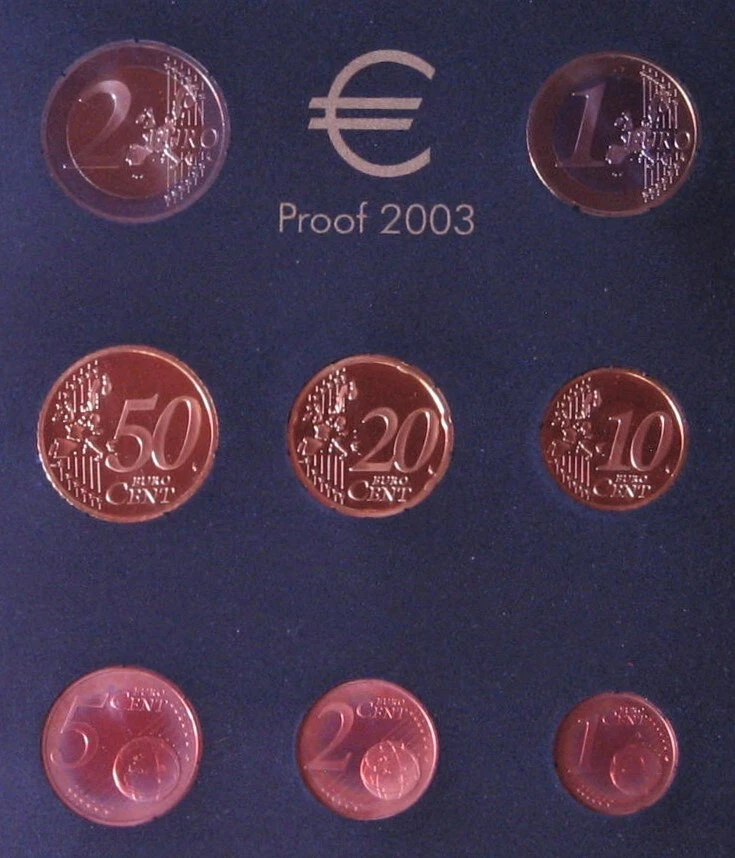 Coffret BE, 8 pièces, AUTRICHE 2003, 1 cent à 2 Euro, €, Belle Epreuve, Proof - Photo 3/4