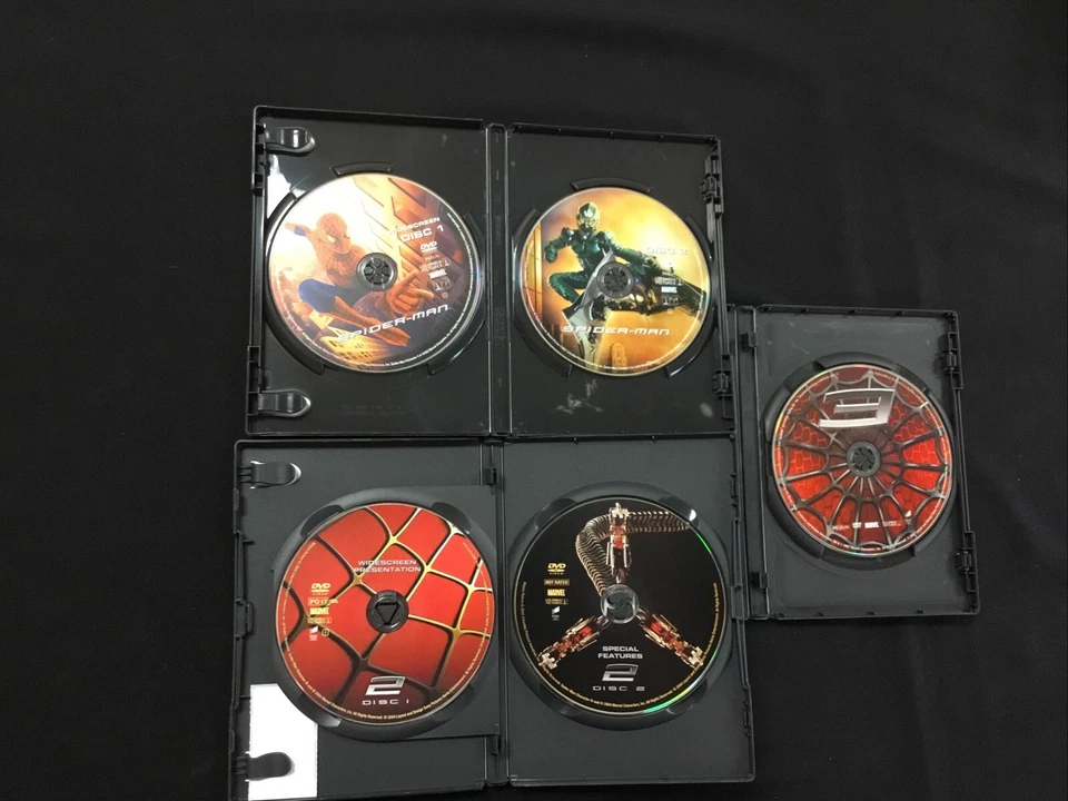 Spider Man 7 DVD Lot: Maguire Trilogy + Amazing 1 & 2 + Homecoming + Venom Foto 3 de 4