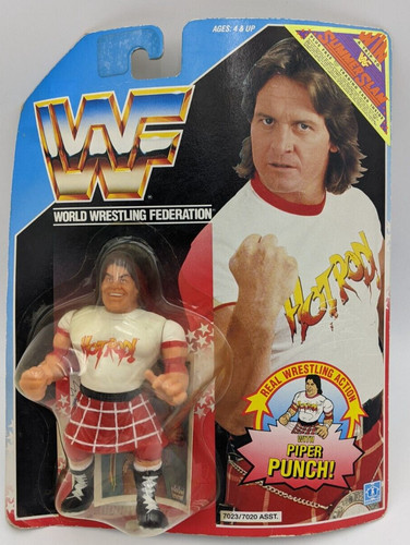 Vintage 1990 Hasbro WWF Rowdy Roddy Piper Action F...
