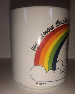 Vintage Unicorn Coffee Mug 1981 WB Beyond Every Cloud Is A Rainbow | eBay