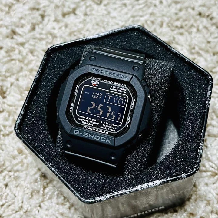 CASIO G-SHOCK GW-M5610-1B Tough Solar Black Mens Watch Used 3f15131