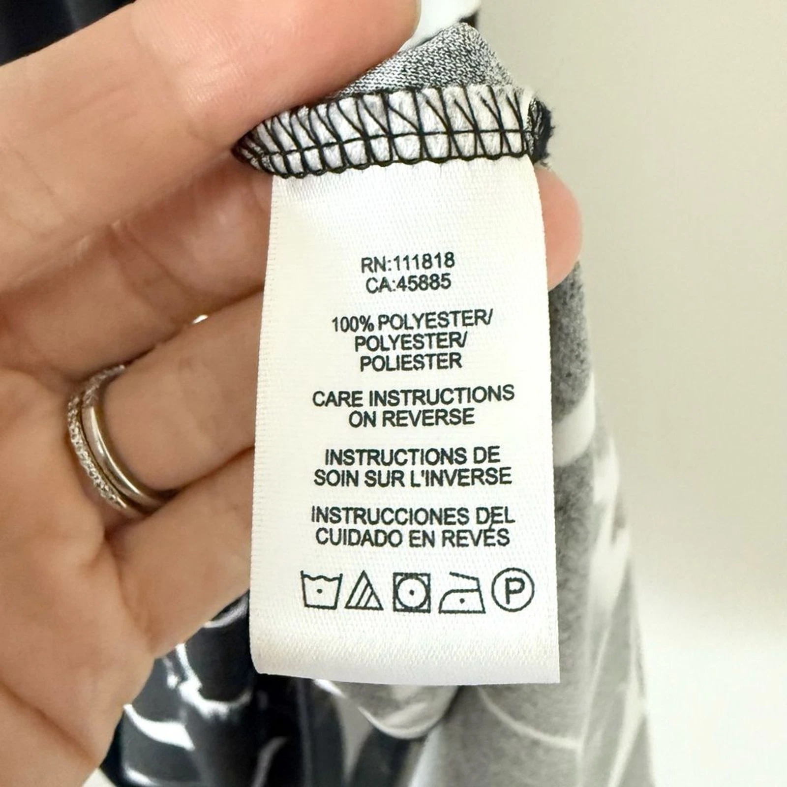 Abito smanicato collo alto Michael Kors bianco e nero floreale Taglia 2