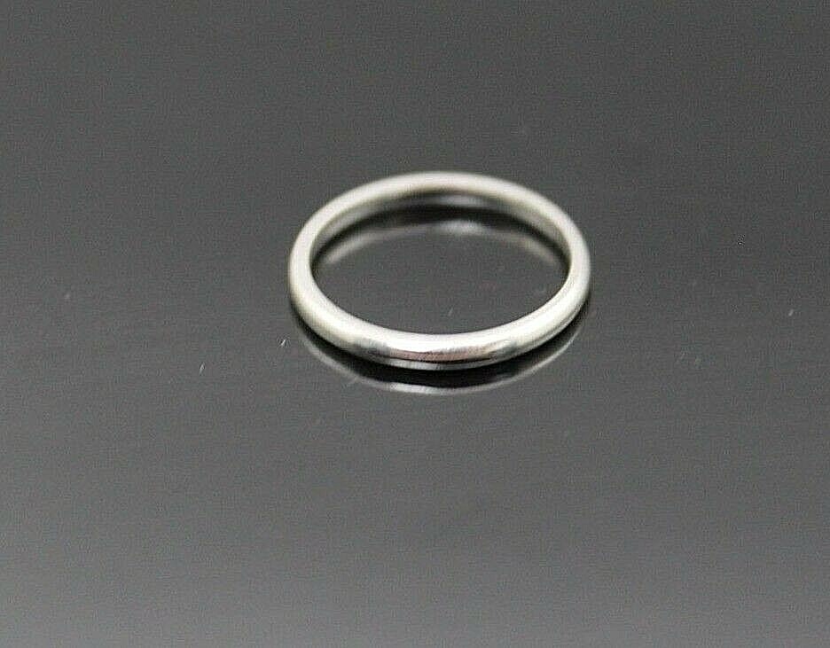 Polished Sterling Silver Wedding Band Ring Size 10.25  -image