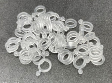 Clear Silicone Coarse / Match Fishing Pellet Bait Bands - Size Medium