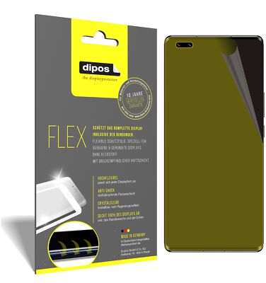 3x Schutzfolie für Honor V40 Folie, 100% Displayabdeckung, dipos Flex