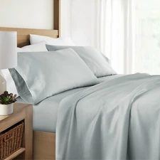 Premium 4PC Soft and Breathable Bamboo Sheet Set by Kaycie Gray Hotel Collection