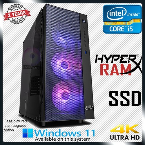 Intel Core i5 Quad Gaming PC Computer 8-32GB RAM SSD + HDD Home Office Desktop - Picture 3 of 7