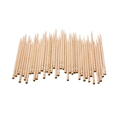 Supplika Bamboo Wooden Toothpicks | Large Wood Round Toothpicks | Sturdy Safe