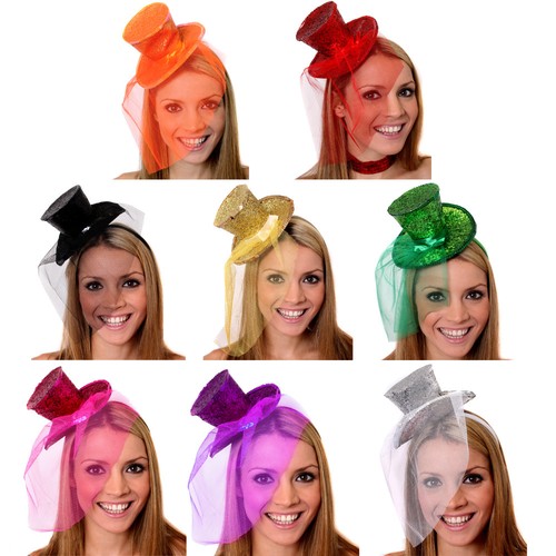 GLITTER FASCINATOR FANCY DRESS 