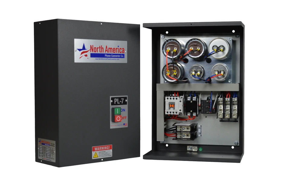 Convertidor de fase rotativo PL-7 Pro-Line 7,5 HP - Arrancador incorporado, hecho en EE. UU. - Imagen 4 de 4