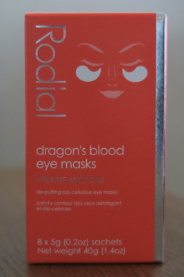 RODIAL DRAGONS BLOOD EYE MASKS HYDRATE & TONE 8 X 5G SACHETS A CLASSIC CLEANSER 