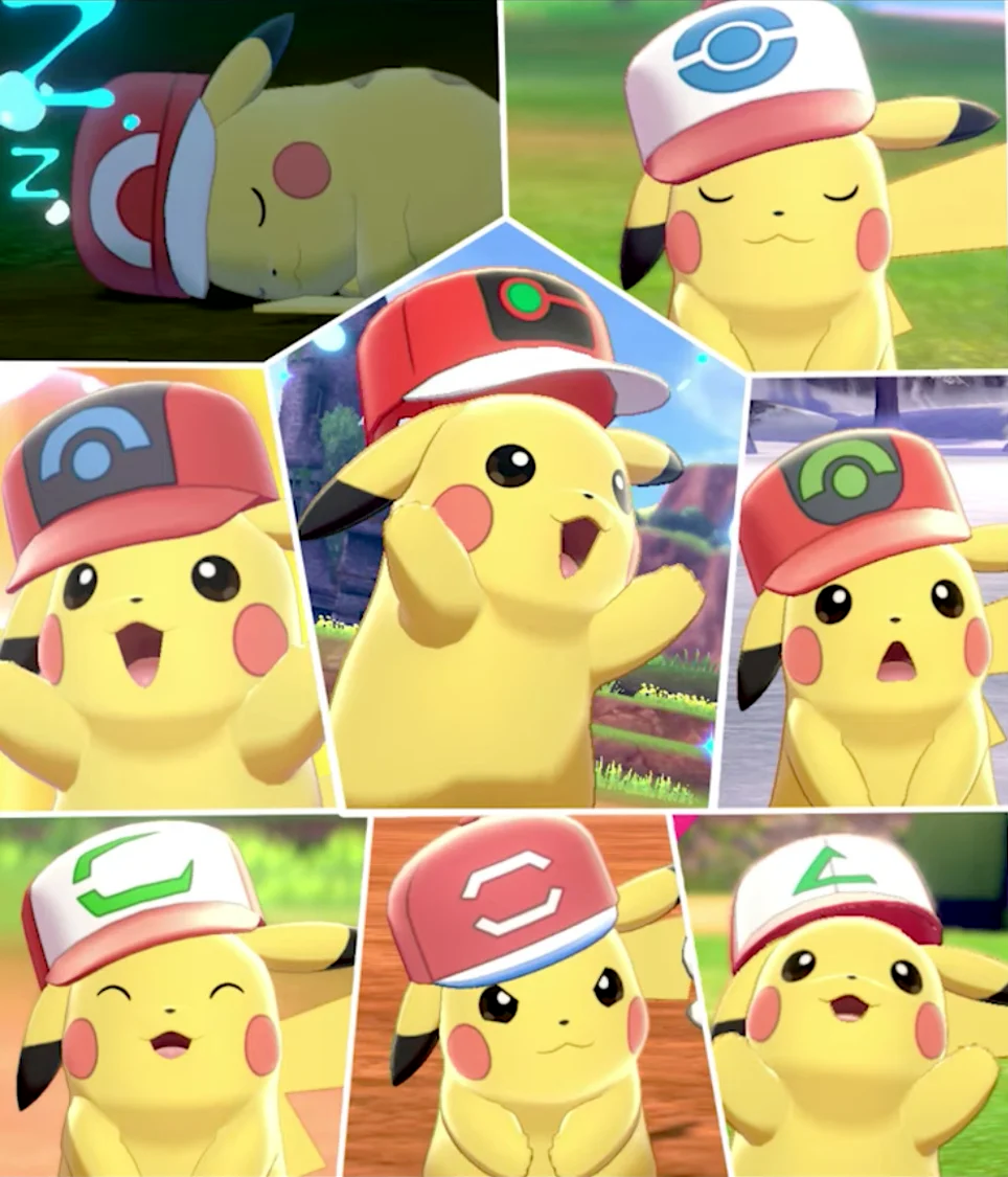 Sinnoh Cap Cap Pikachu Sword And Shield Pokemon Shield Cap Pikachu