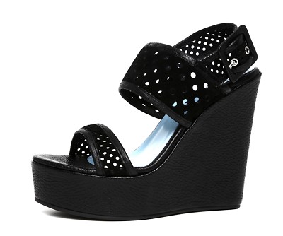 Studio Pollini Platform Wedge Leather Sandals Z4325 Women's Size 36.5 EUR