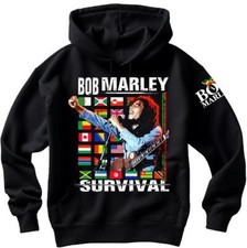 BOB MARLEY SURVIVAL Hooded Sweat Shirts, SIZES S-5XL