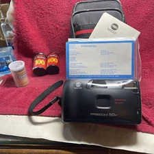 Minolta Freedom 50N Focus Free DX Auto Point And Shoot TESTED 3 Rolls Of Film&bg