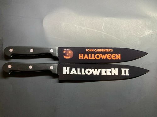 Halloween 1 & 2 Knife Set With Sublimated Stands - Picture 5 of 7