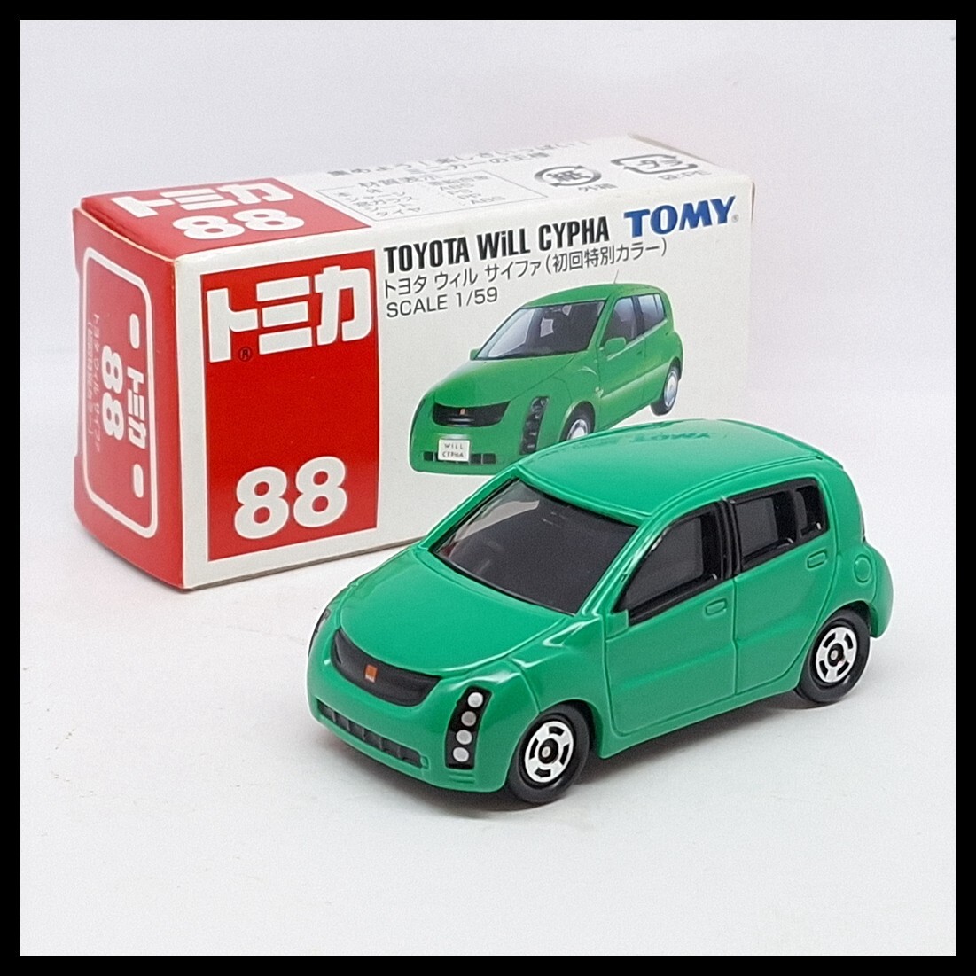 TOMICA 88 TOYOTA WILL CYPHA 1/59 TOMY DIECAST CAR New 2003