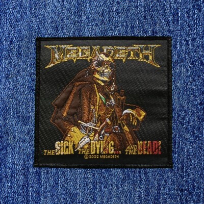 MEGADETH - THE SICK THE DYING THE DEAD AUFNÄHEN GEWEBTER PATCH OFFIZIELLES BAND MERCH