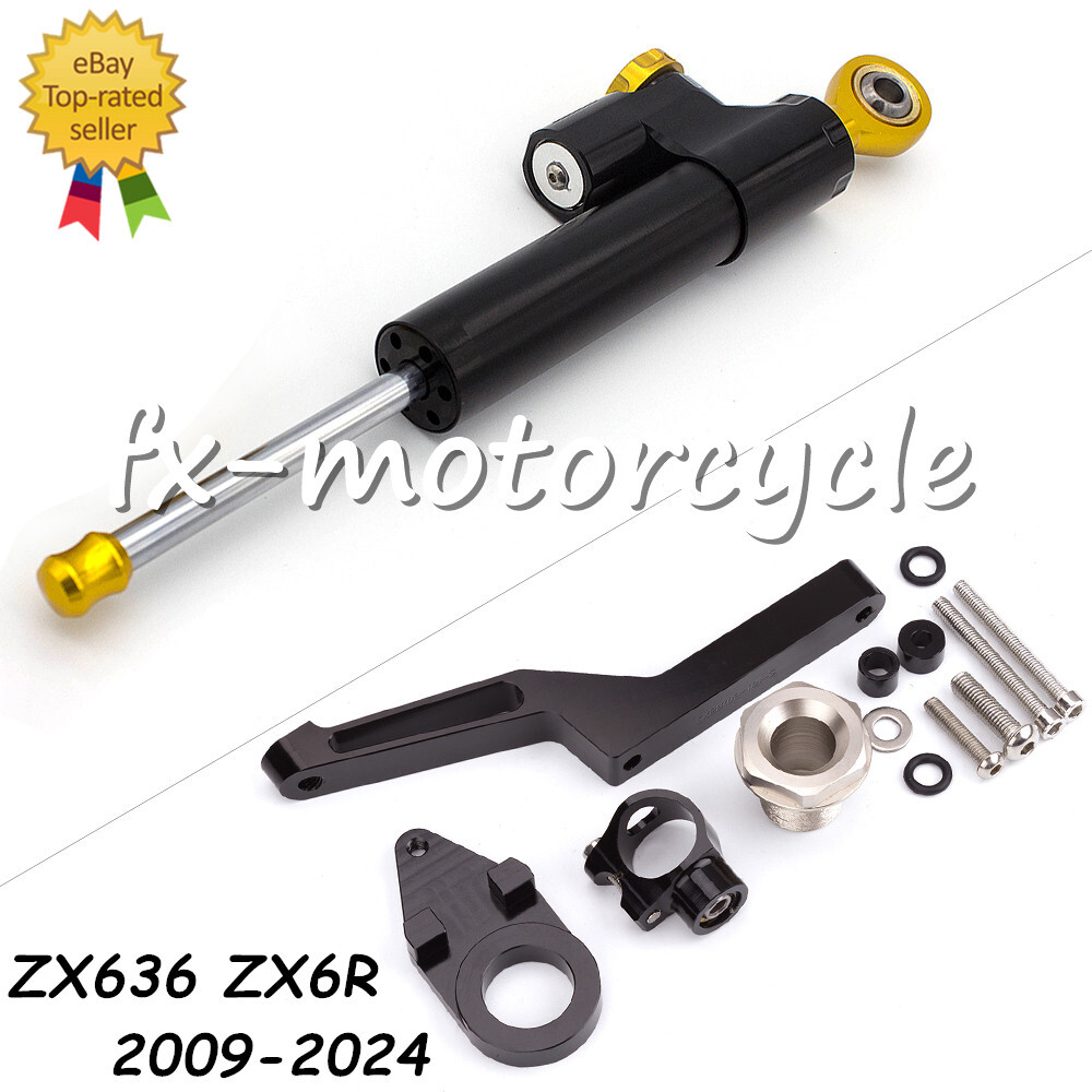 For Ninja ZX636 ZX6R 2009-2025 FXCNC Steering Damper Stabilizer