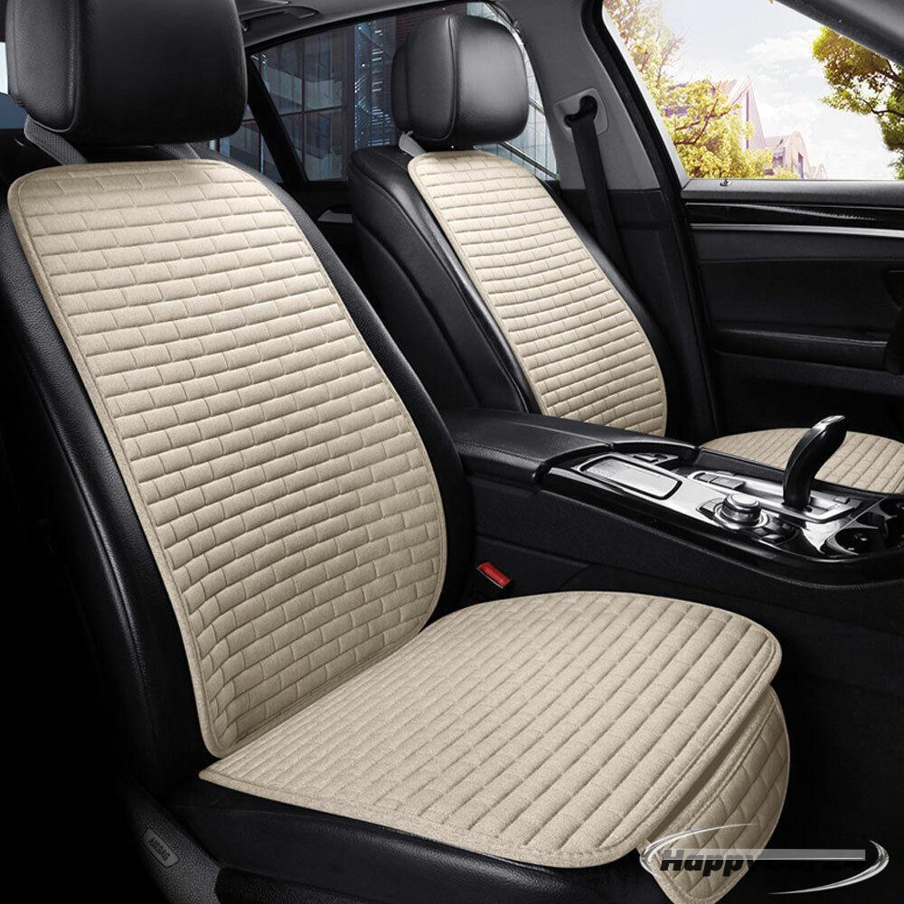 Car Seat Cover Flax Seat Protect Cushion Auto Seat Cushion Protector Pad Mats-image
