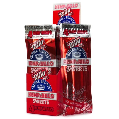 Royal Rillo Herbal Wraps/Papers Sweets 5/4ct Packs 20pc