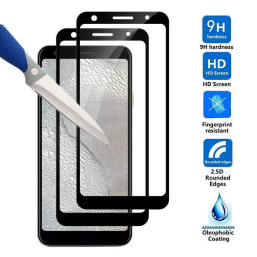 Full Cover Screen Protector Tempered Glass For GOOGLE Pixel 7 6a 5 4a 4 XL 3A XL - Picture 1 of 21