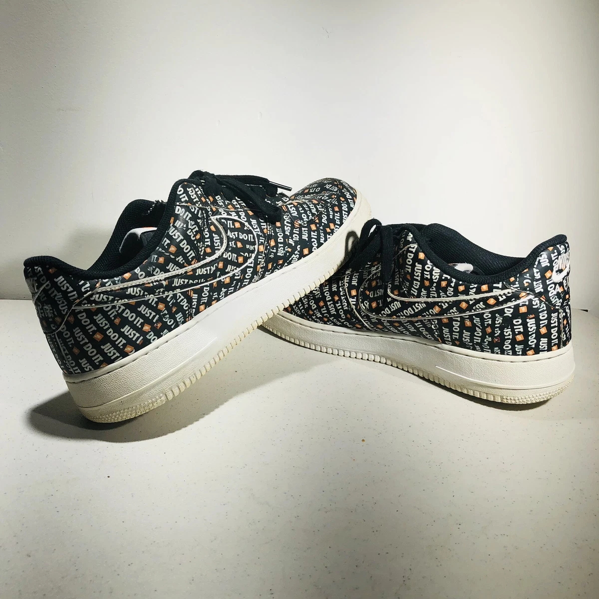 Nike Mens Air Force 1 AO6296 001 Black Casual Shoes Sneakers Size 12