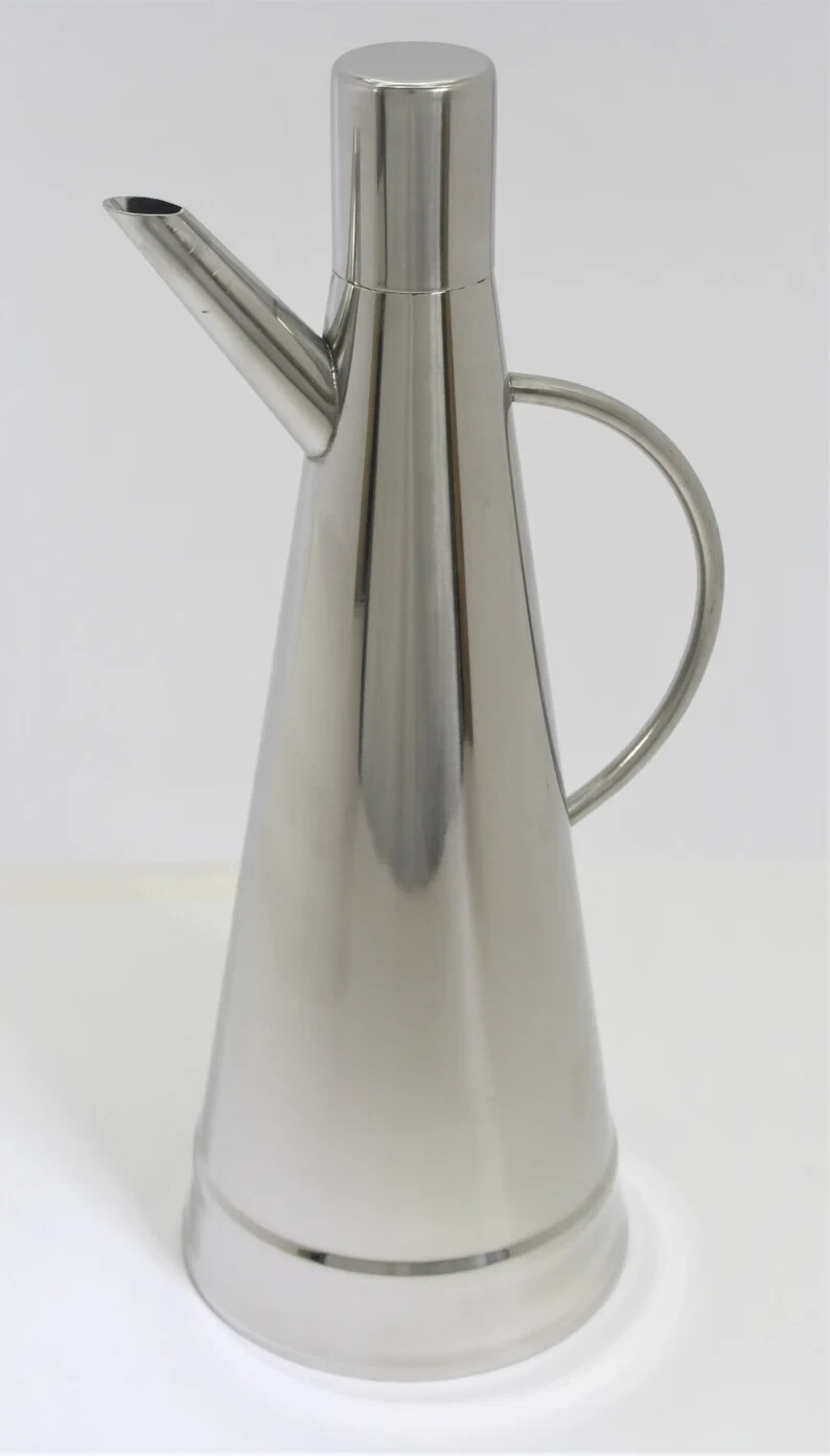 Oliera in Acciaio Inox Elegance 0,5L | Dosatore Olio Salvagoccia Professionale - 4