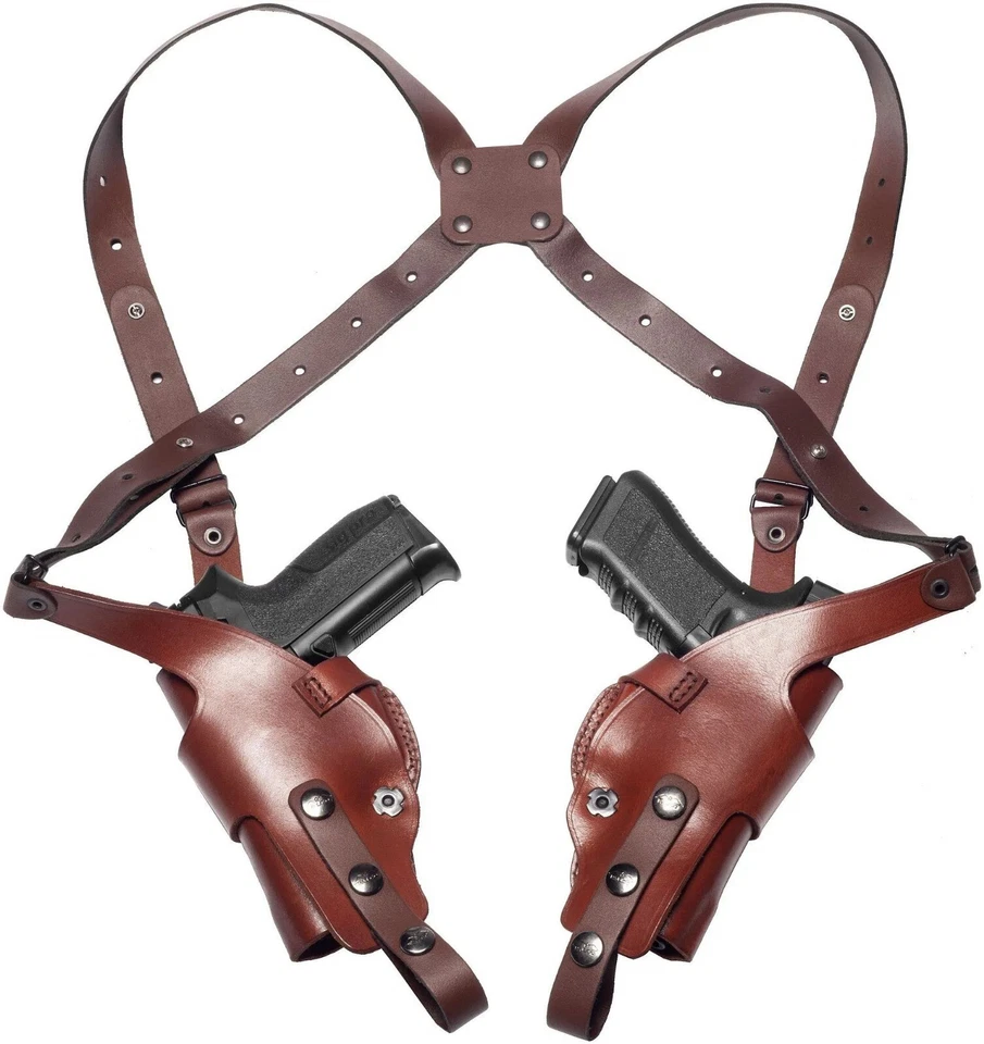 Custom Leather Shoulder, Chest Holster, Holsters For Revolvers - Image 3 of 4