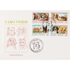 Kap Verde Nr. 694-697 FDC Ersttagsbrief "Hunde" Gemälde