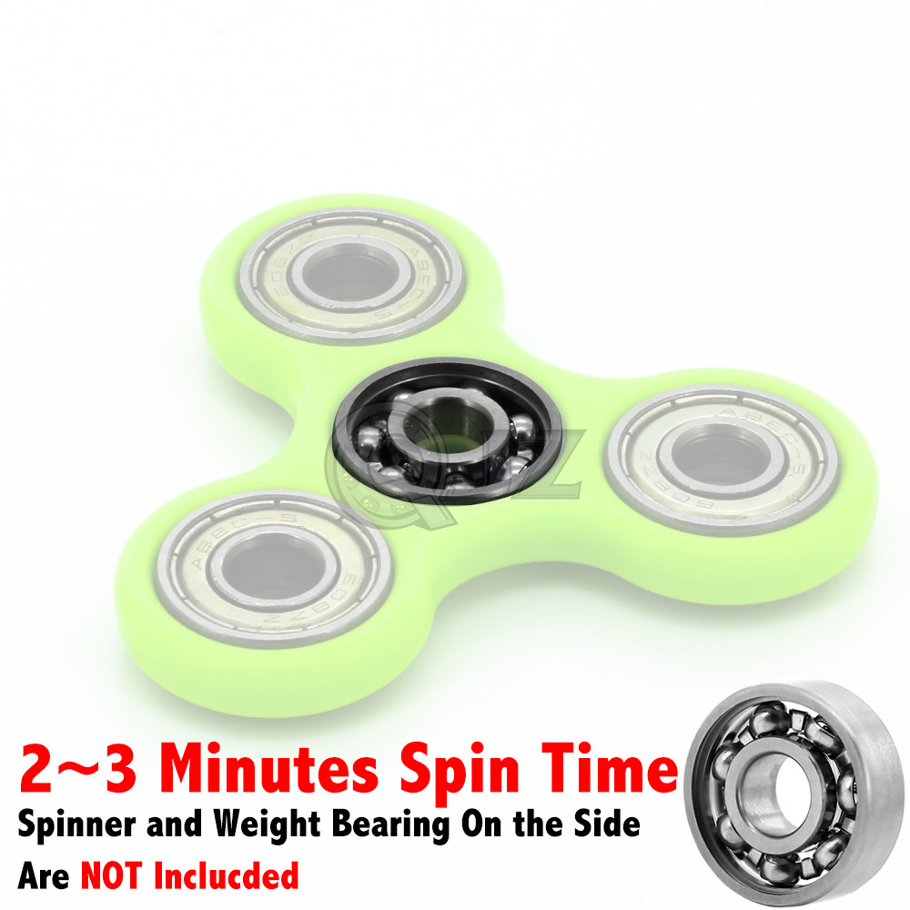 ABC陵央 10x 608 Open [Stainless Steel] 22x8x7mm Fidget Spinner