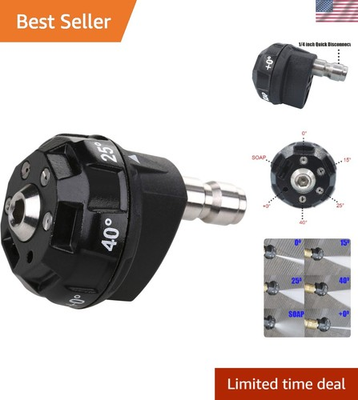 #ad Efficient 6 in 1 Pressure Washer Nozzle 1 4 Inch Quick Connect Lightweight $20.33