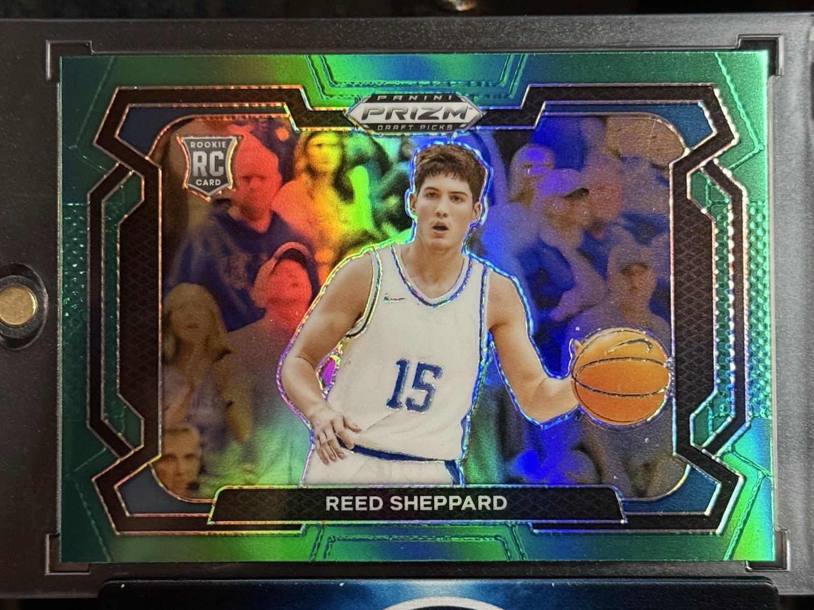 2024 PANINI PRIZM DRAFT PICKS #21 ROOKIE VARIATION GREEN PRIZM REED SHEPPARD *RC