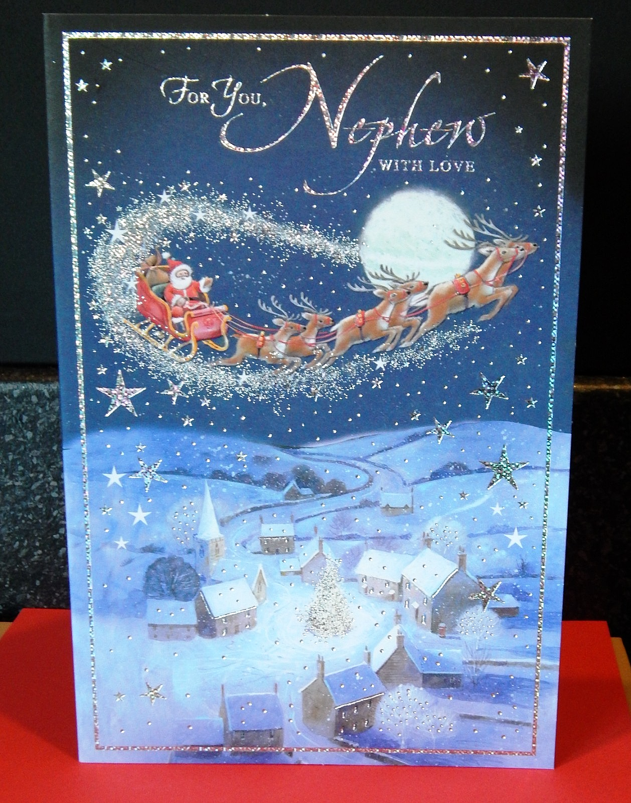 Nephew Christmas Card ~  Quality Christmas card Special Nephew 9""x 6""