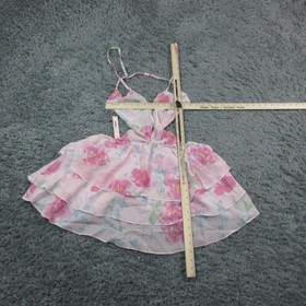 Victoria's Secret Babydoll Pajama Set Womens Large Pink Floral 2 Piece NWT