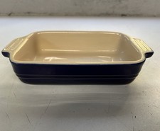 Le Creuset 13-27 Rectangular Stoneware Dish  Cobalt Blue  7"x5" Excellent Cond’