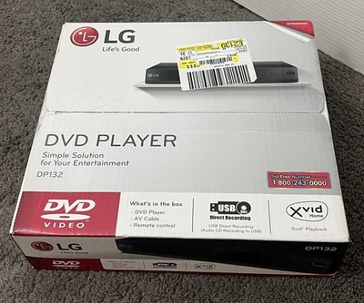 LG DVD Player DP132 Brand New