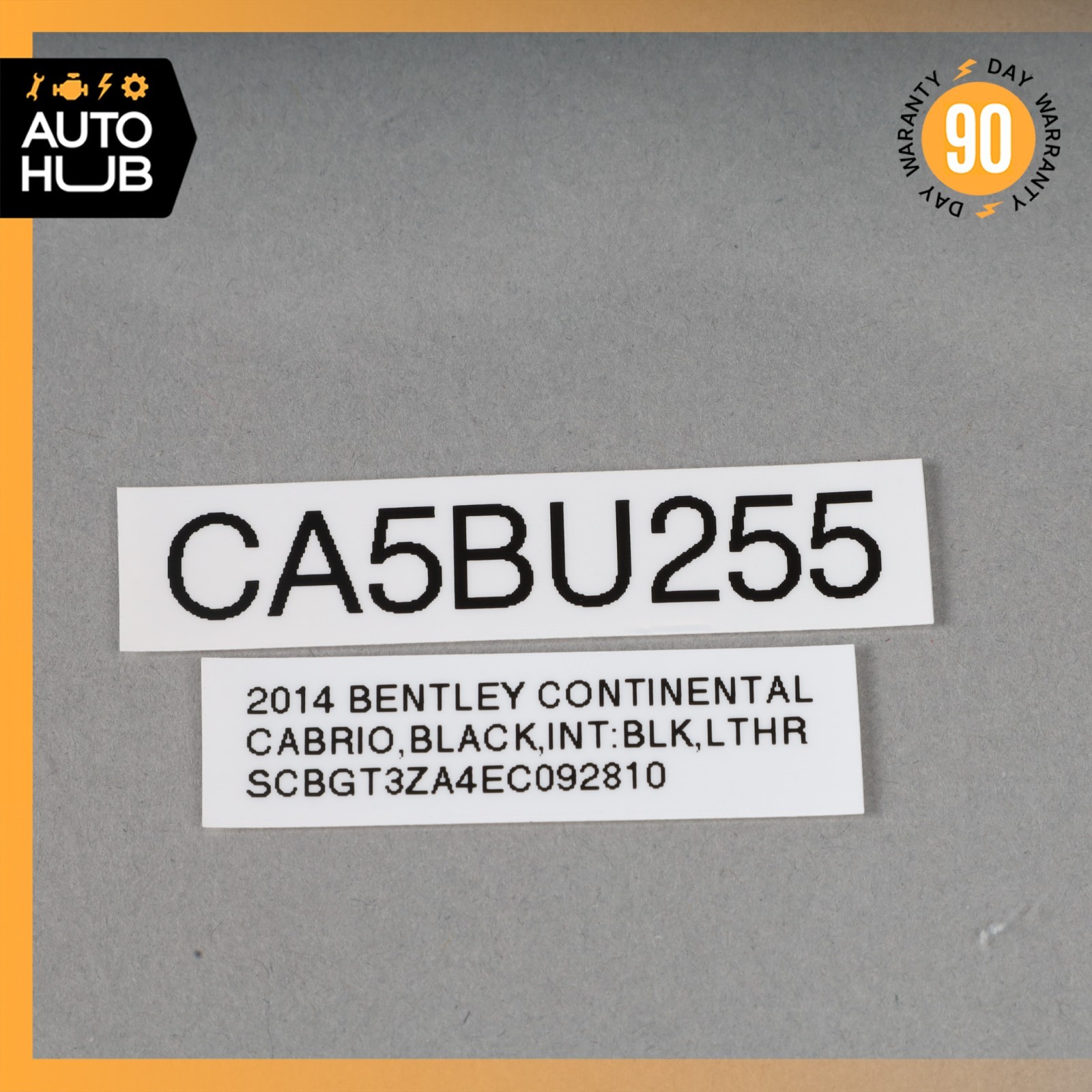 Bentley Continental GT 2007-2018 REAR+LEFT Convertible top latch P/N 3W7871383E