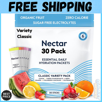 Nectar Hydration Packets - Electrolytes Powder Packets - No Sugar or Calories...