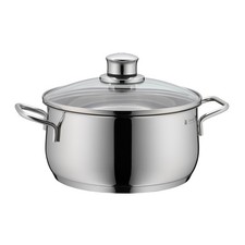 WMF Topfserie DIADEM PLUS Bratentopf 16 cm 1,5 Liter mit Glasdeckel