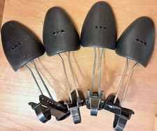 2 Pair (4 Pcs) Black Plastic Shoe Tree Keepers for Men Shoes Stretcher Shaper